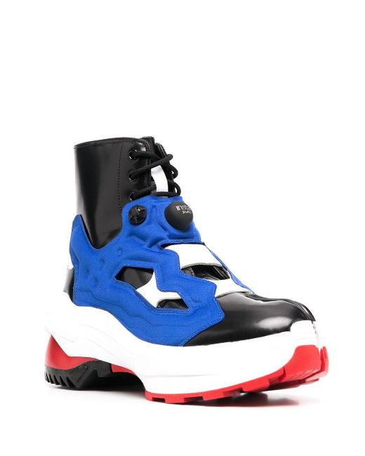 Maison Margiela X Reebok Tabi Instapump Fury Sneakers In Black Blue For Men Save Lyst