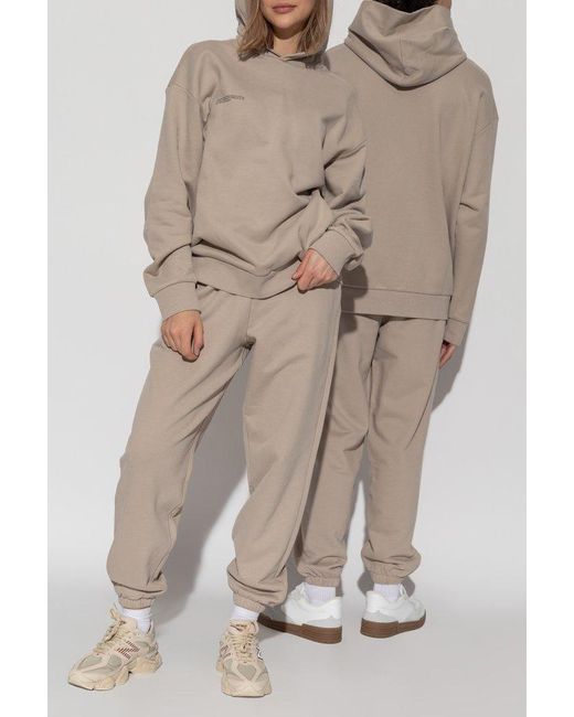 PANGAIA Natural Hoodie With Logo for men