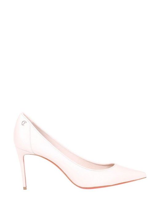 Christian Louboutin Natural Sporty Kate Pointed Toe Pumps
