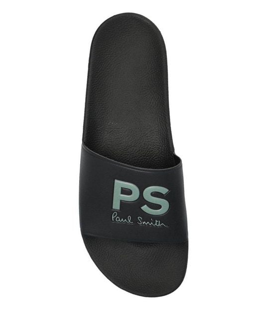 Paul Smith Black Sports Striped Zed Slides for men