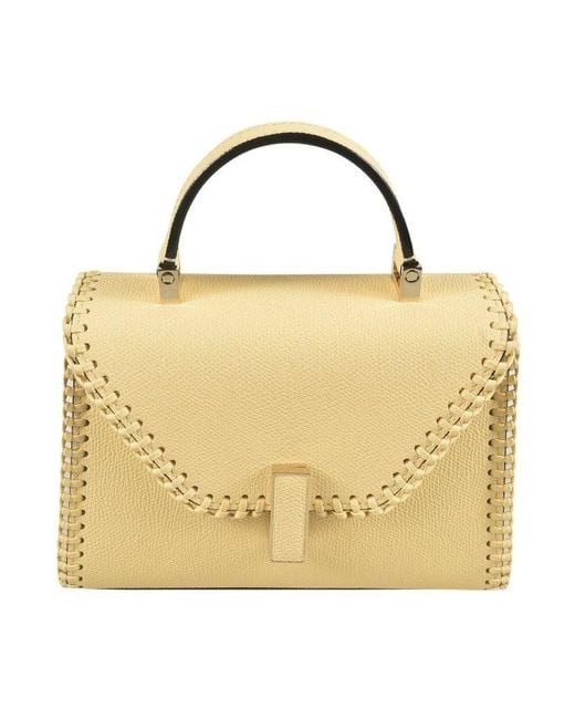 Valextra Metallic Iside Mini Top Handle Bag