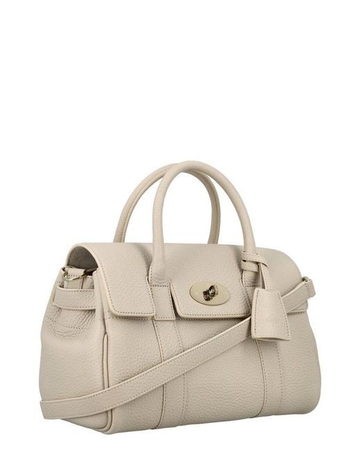 Mulberry Natural Small Bayswater Foldover Top Tote Bag