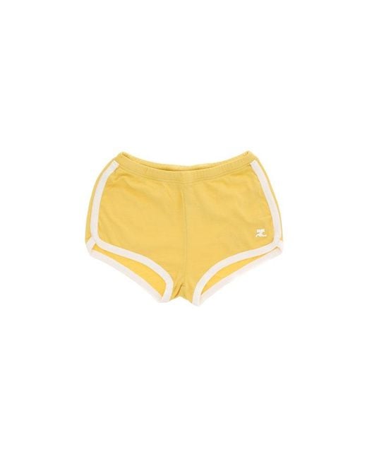 Courreges Yellow Shorts