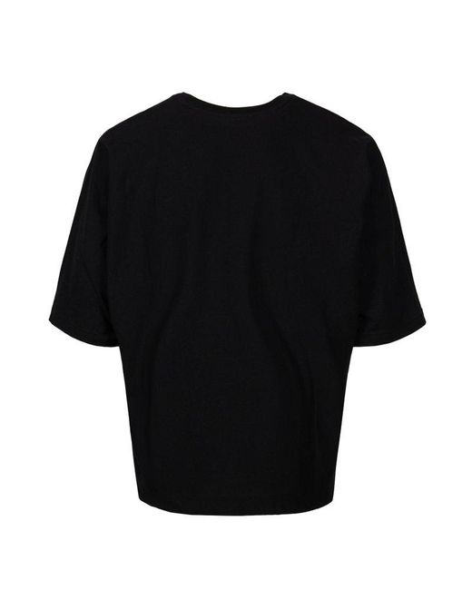 Homme Plissé Issey Miyake Black Short Sleeved Crewneck T-shirt for men