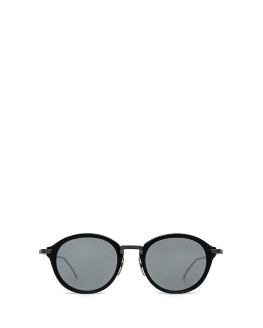 Thom Browne Gray Round Frame Sunglasses
