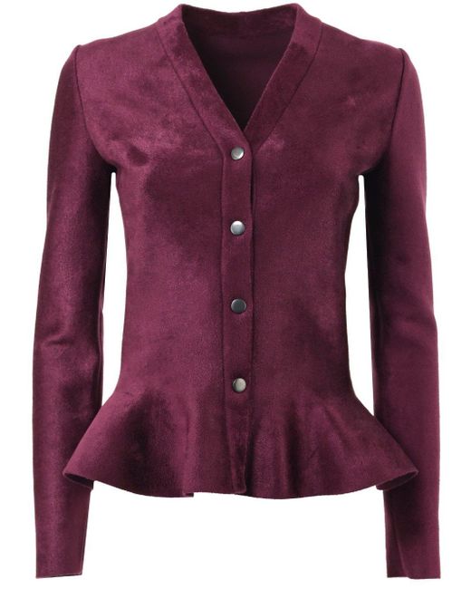 velvet knit cardigan