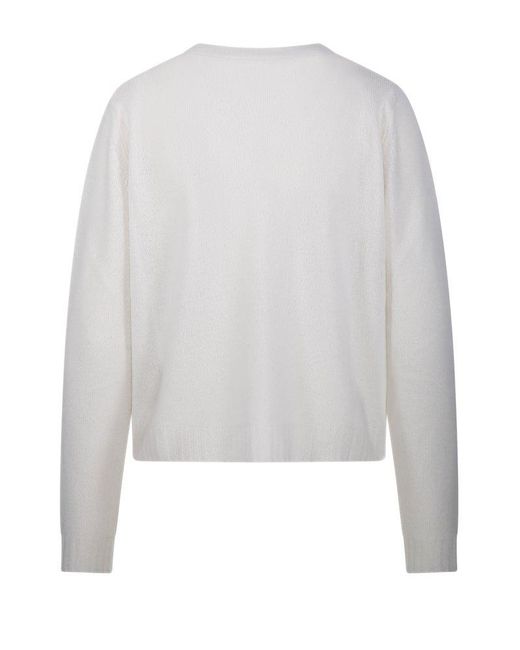Be You White Buttoned Knit Cardigan