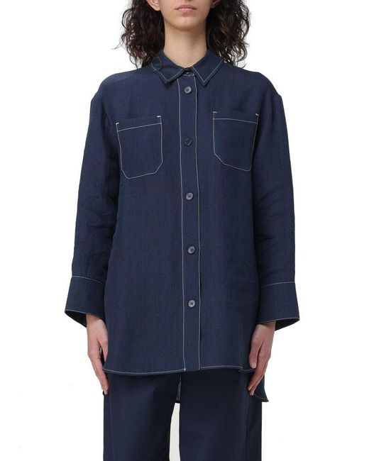 Max Mara Blue Shirt