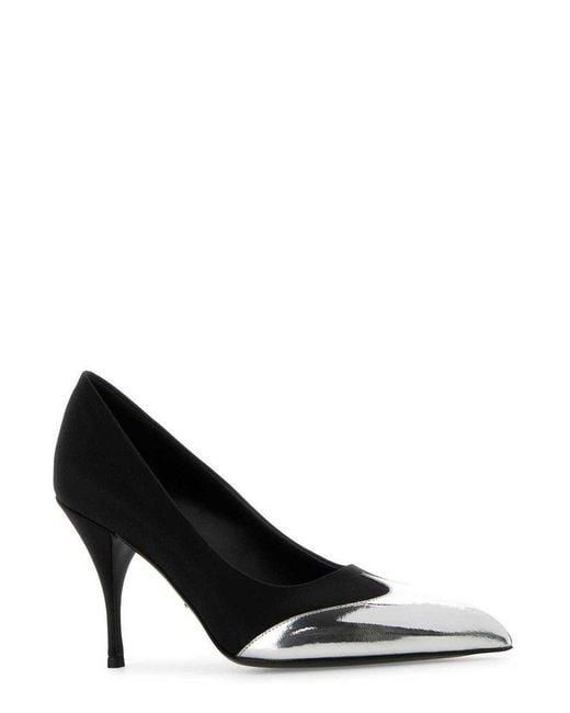 Prada Black Pointed Toe Slip-On Pumps