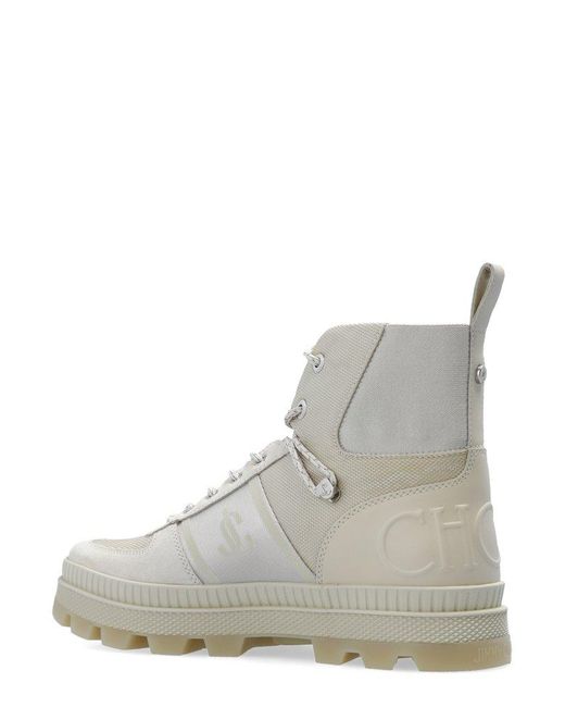 Jimmy Choo White Normandy Ankle Boots for men