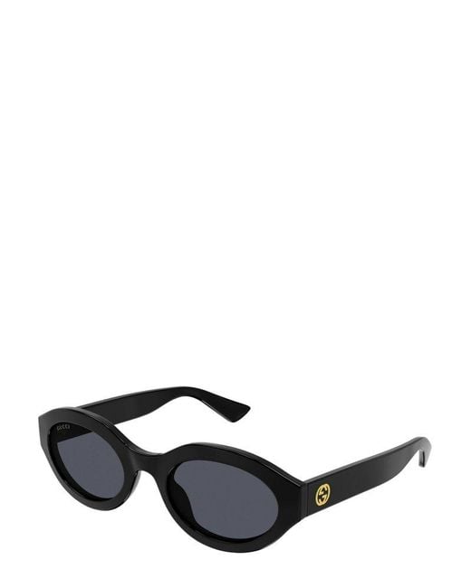 Gucci Black Geometric-frame Sunglasses