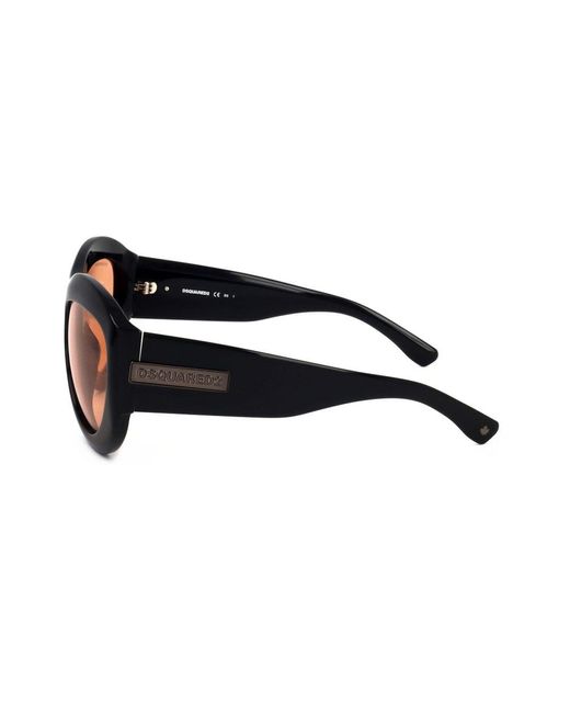DSquared² Black Round Frame Sunglasses for men