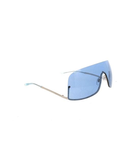 Gucci Blue Oversized Frame Sunglasses