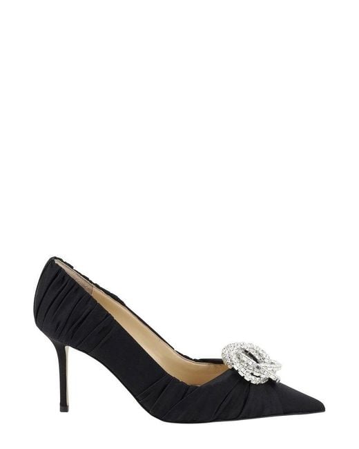 Mach & Mach Black Galaxy Pointed Toe Pumps