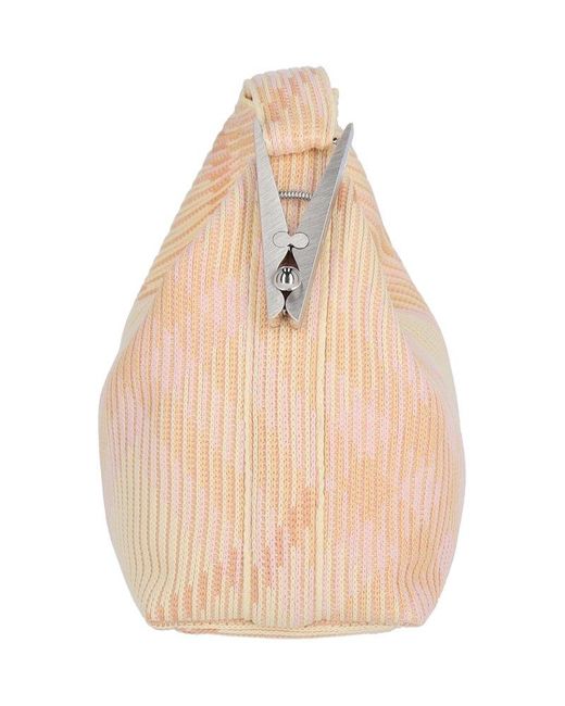 Burberry White Check Pattern Zipped Tote Bag