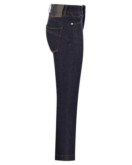 Sportmax Blue Record Perfect Fit Flared Trousers