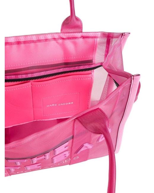 Marc Jacobs Pink 'the Mesh Tote Large' Shopper Bag,