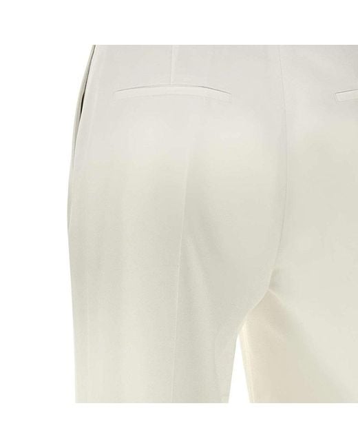 パンツ ELEVENTY Women Straight Pants K80PANG03 TES0G12501N White Eleventy Straight Leg Pants in White | Lyst