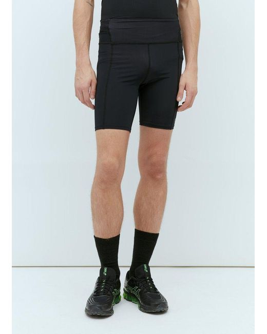 RUNNING ORDER Black 8 Compression Sport Shorts