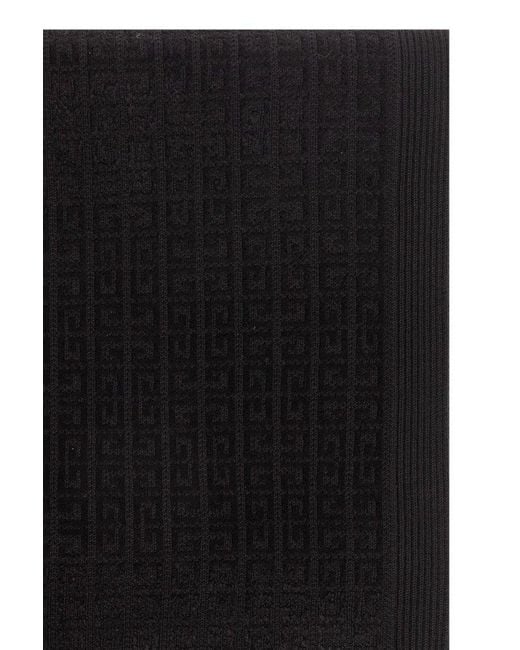 Givenchy Black Scarf With Monogram, for men