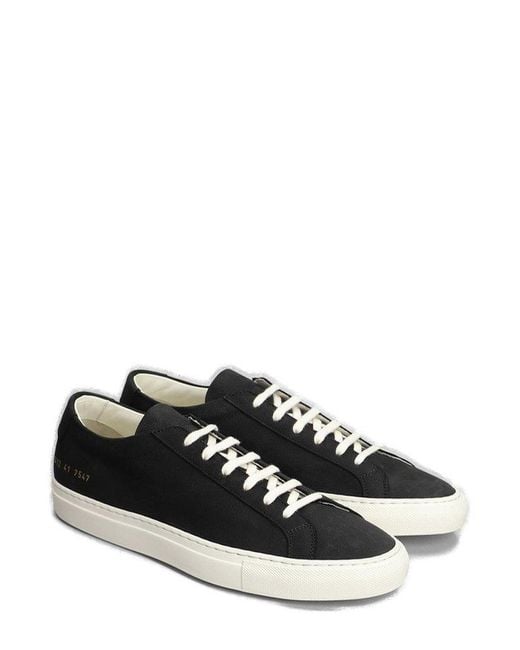 Common Projects Achilles Lace up Sneakers in Black for Men Lyst UK
