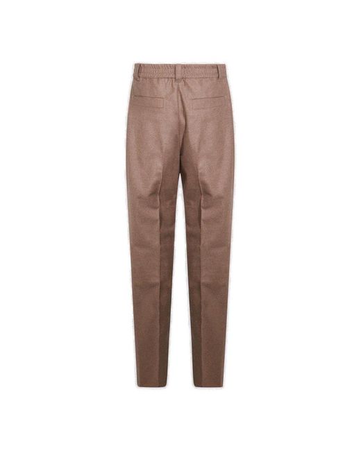 Loro Piana Brown Reinga Straight-Leg Trousers for men