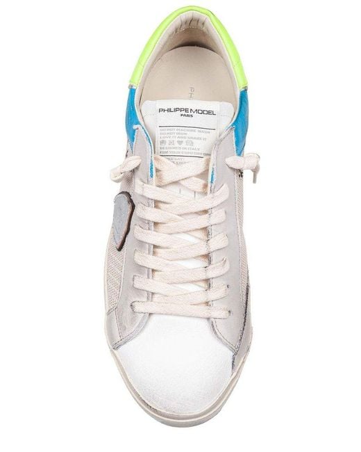 Philippe Model White Paris Prsx Lace-Up Sneakers for men