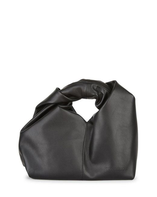JW Anderson Twister Hobo Mini Top Handle Bag in Black | Lyst