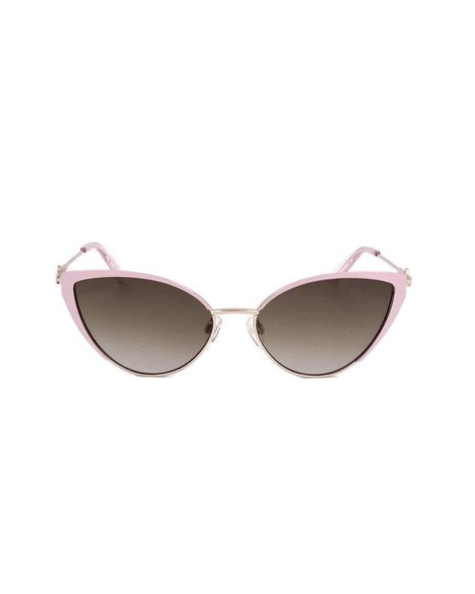 Love Moschino Pink Cat Eye Frame Sunglasses
