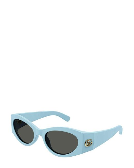 Gucci Blue Cat-eye Frame Sunglasses