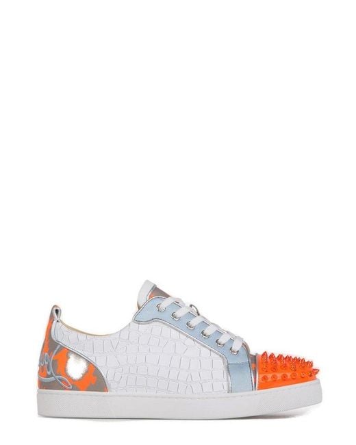 Louis Junior Spikes Sneakers in Multicoloured - Christian Louboutin