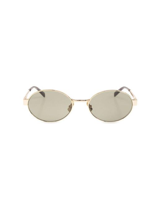 Saint Laurent Metallic Sl 692 Round Frame Sunglasses for men