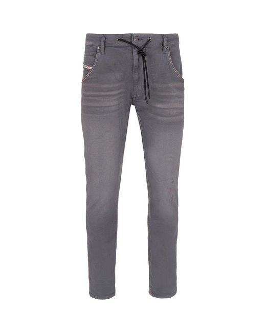 DIESEL Gray Joggjeans Krooley Tapered Jeans for men