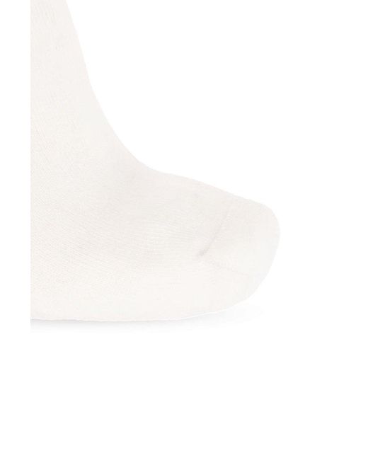 Palm Angels White The Palm Socks for men