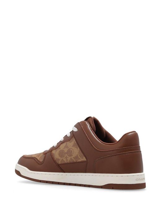 COACH Brown C201 Signature Sneaker for men