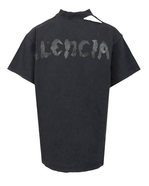 Balenciaga Black Oversized Under Armour T-Shirt