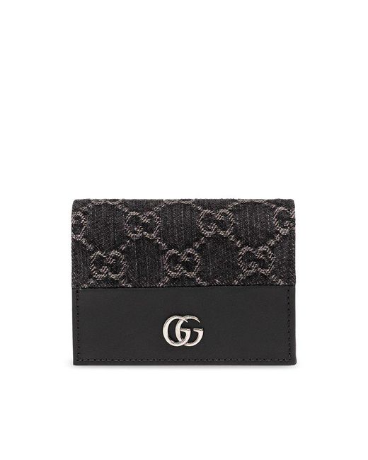 Gucci Black Card Case With Logo,
