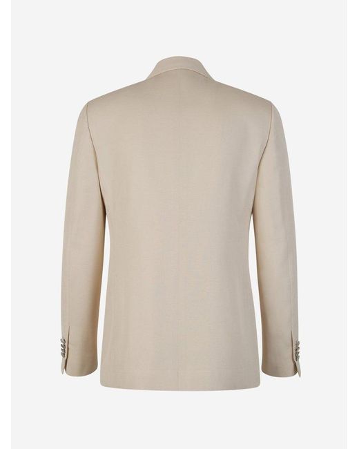 Lardini Natural Plain Viscose Blazer Jacket for men