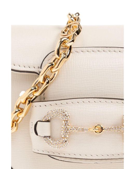 Gucci White 'horsebit 1955' Belt Bag,