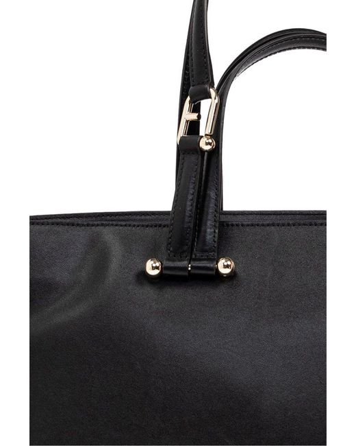 Furla Black Duetto Large Top Handle Bag