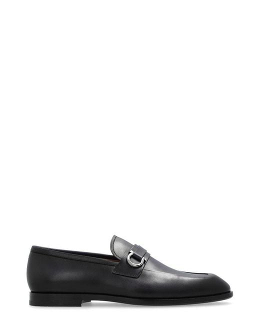 Ferragamo Black Leather Shoes 'florio', for men