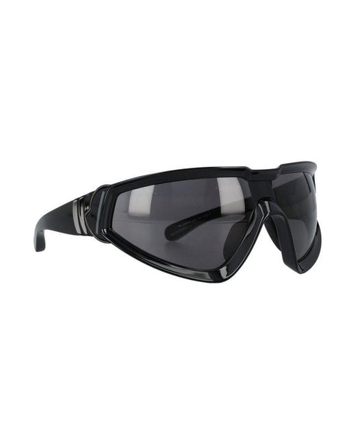 Moncler Black Moncler + Rick Owens Oversized Frame Sunglasses for men