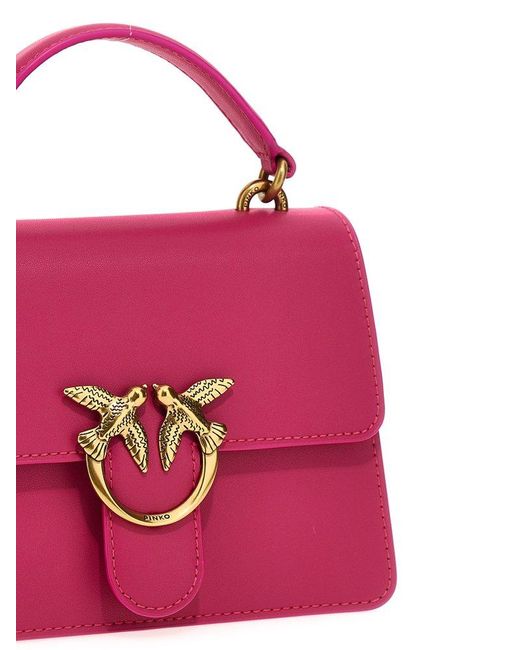 Pinko Pink Love One Fold-over Tote Bag