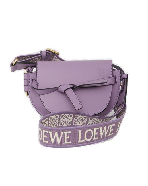 Loewe Gate Dual Mini Shoulder Bag in Purple Lyst