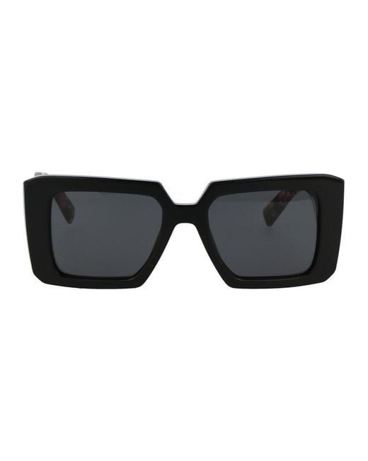 Prada Black Pr 23ys Symbole Acetate Sunglasses