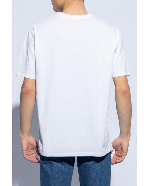 Balmain Gray Printed T-shirt, for men