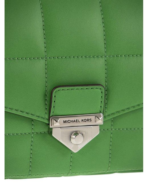 Michael Kors Green Soho Small Quilted Leather Shoulder Bag
