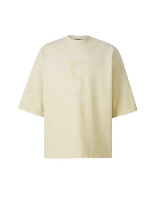 Fear Of God White Elongated Sleeved Crewneck T-shirt for men