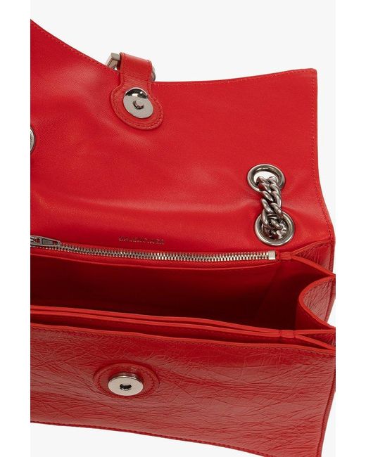 Balenciaga Crush Small Shoulder Bag in Red Lyst