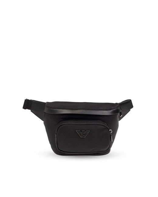Emporio Armani Black 'sustainability' Collection Belt Bag, for men